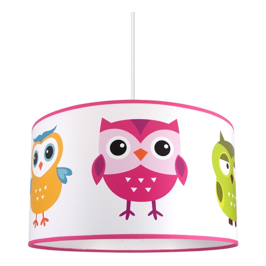 Hanglamp aan koord voor kinderkamer OWL 1x E27 / 60W / 230V