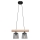 Hanglamp aan koord WOODSTOCK 2x E27 / 60W / 230V