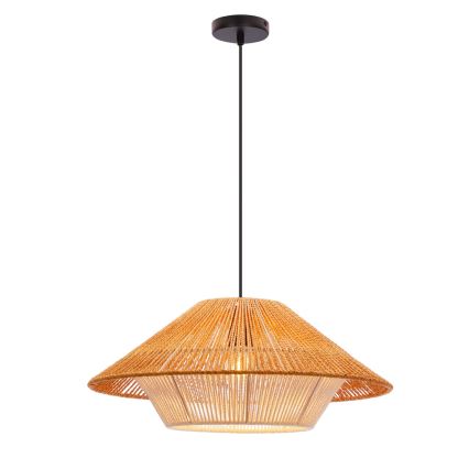 Hanglamp aan snoer AFRICA 1xE27/40W/230V Ø 50 cm bruin/crème