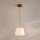 Hanglamp aan snoer AIDA 1x E27/15W/230V Ø 25 cm eiken/crème