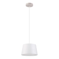 Hanglamp aan snoer AIDA 1xE27/60W/230V Ø 25 cm eiken/wit