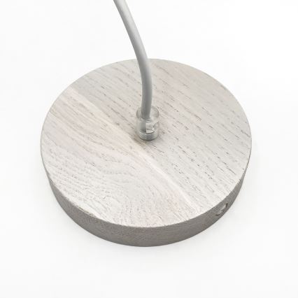 Hanglamp aan snoer AIDA 1xE27/60W/230V Ø 25 cm eiken/wit