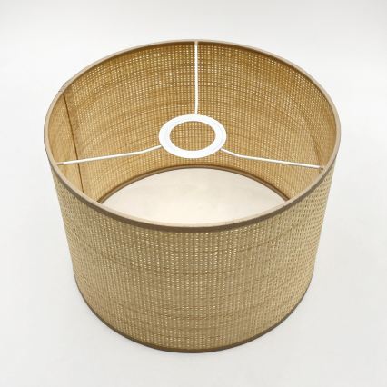 Hanglamp aan snoer AIDA 3xE27/15W/230V, diameter 25 cm, eiken/raffia