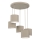 Hanglamp aan snoer ARDEN 5xE27/15W/230V Ø 44 cm beige