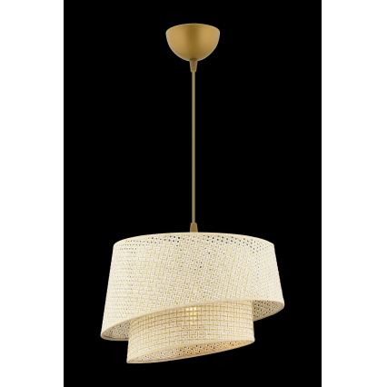 Hanglamp aan snoer BARETTE 1xE27/60W/230V crème