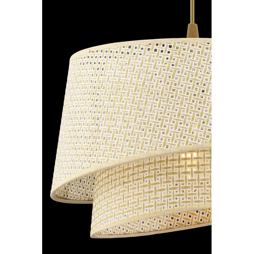Hanglamp aan snoer BARETTE 1xE27/60W/230V crème