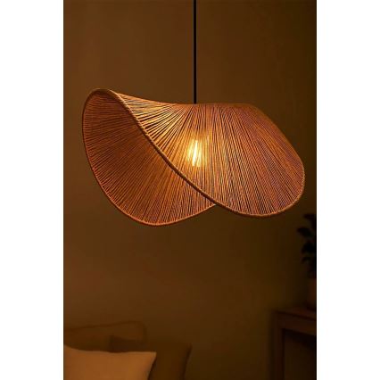 Hanglamp aan snoer BOHO 1xE27/40W/230V raffia