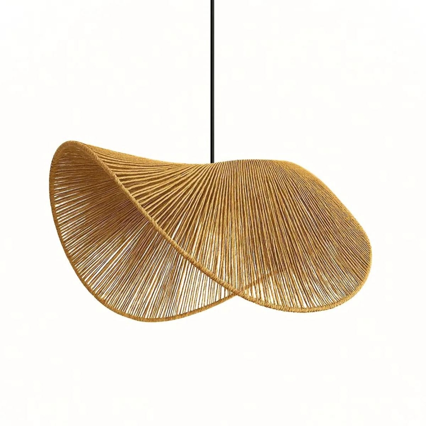 Hanglamp aan snoer BOHO 1xE27/40W/230V raffia