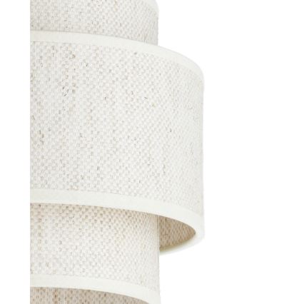 Hanglamp aan snoer BOHO 1xE27/60W/230V Ø 20 cm wit