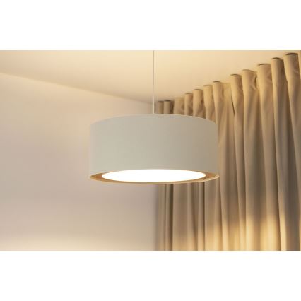 Hanglamp aan snoer BOHO TRINITI 1xE27/60W/230V Ø 50 cm crème