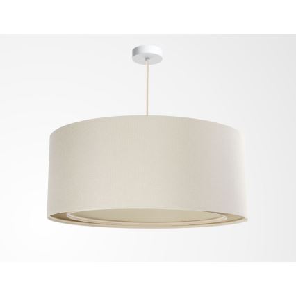 Hanglamp aan snoer BOHO TRINITI 1xE27/60W/230V Ø 50 cm crème