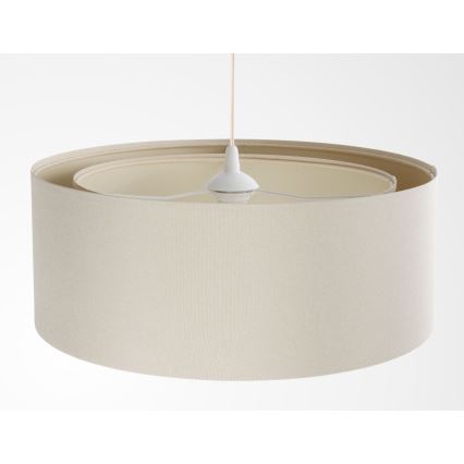 Hanglamp aan snoer BOHO TRINITI 1xE27/60W/230V Ø 50 cm crème