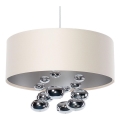 Hanglamp aan snoer BUBBLE 1xE27/60W/230V Ø 40 cm beige