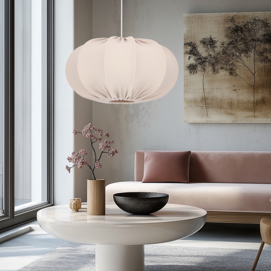 Hanglamp aan snoer CAFEE 1xE27/40W/230V Ø 52 cm beige