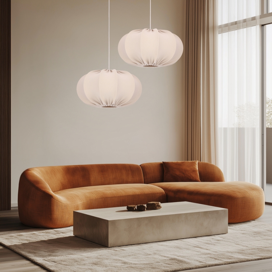 Hanglamp aan snoer CAFEE 1xE27/40W/230V Ø 52 cm beige