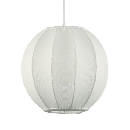 Hanglamp aan snoer DANA 1xE27/15W/230V Ø 25 cm wit