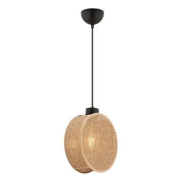 Hanglamp aan snoer DRUM 1xE27/60W/230V bruin