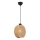 Hanglamp aan snoer DRUM 1xE27/60W/230V bruin
