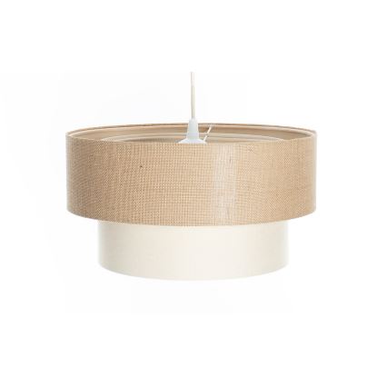 Hanglamp aan snoer DUO 1x E27/60W/230V Ø 40 cm beige/crème
