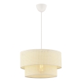 Hanglamp aan snoer ECHO 1xE27/60W/230V crème