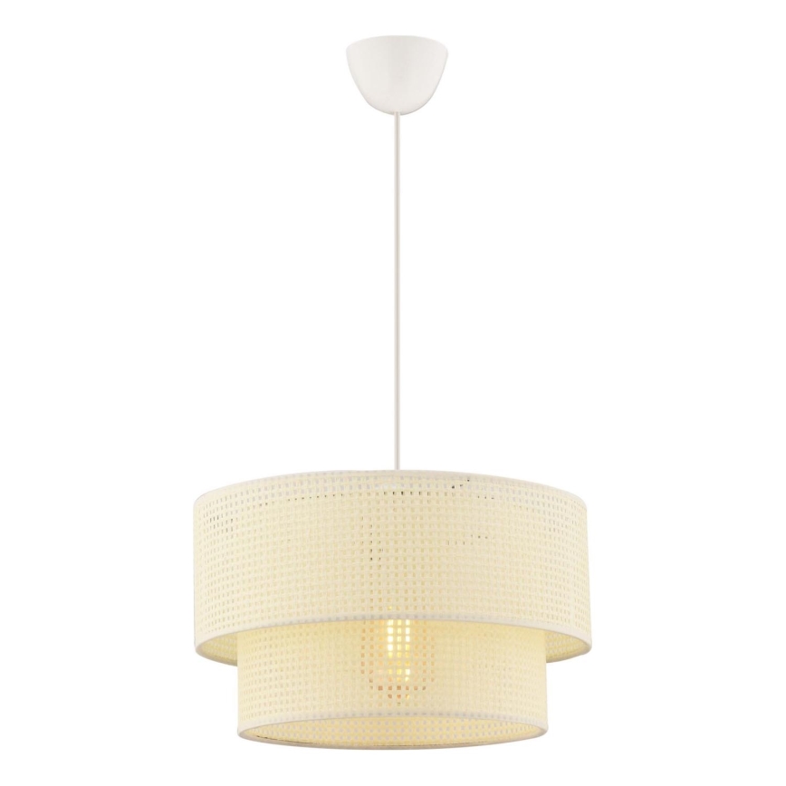 Hanglamp aan snoer ECHO 1xE27/60W/230V crème