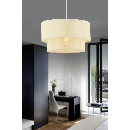Hanglamp aan snoer ECHO 1xE27/60W/230V crème