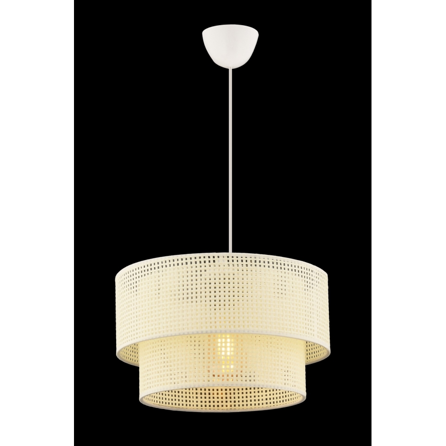 Hanglamp aan snoer ECHO 1xE27/60W/230V crème