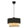 Hanglamp aan snoer ECHO 1xE27/60W/230V zwart/beige