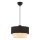 Hanglamp aan snoer ECHO 1xE27/60W/230V zwart/crème
