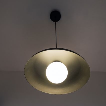 Hanglamp aan snoer ECLIPSE 1xE27/15W/230V zwart