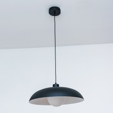 Hanglamp aan snoer ECLIPSE 1xE27/15W/230V zwart/wit