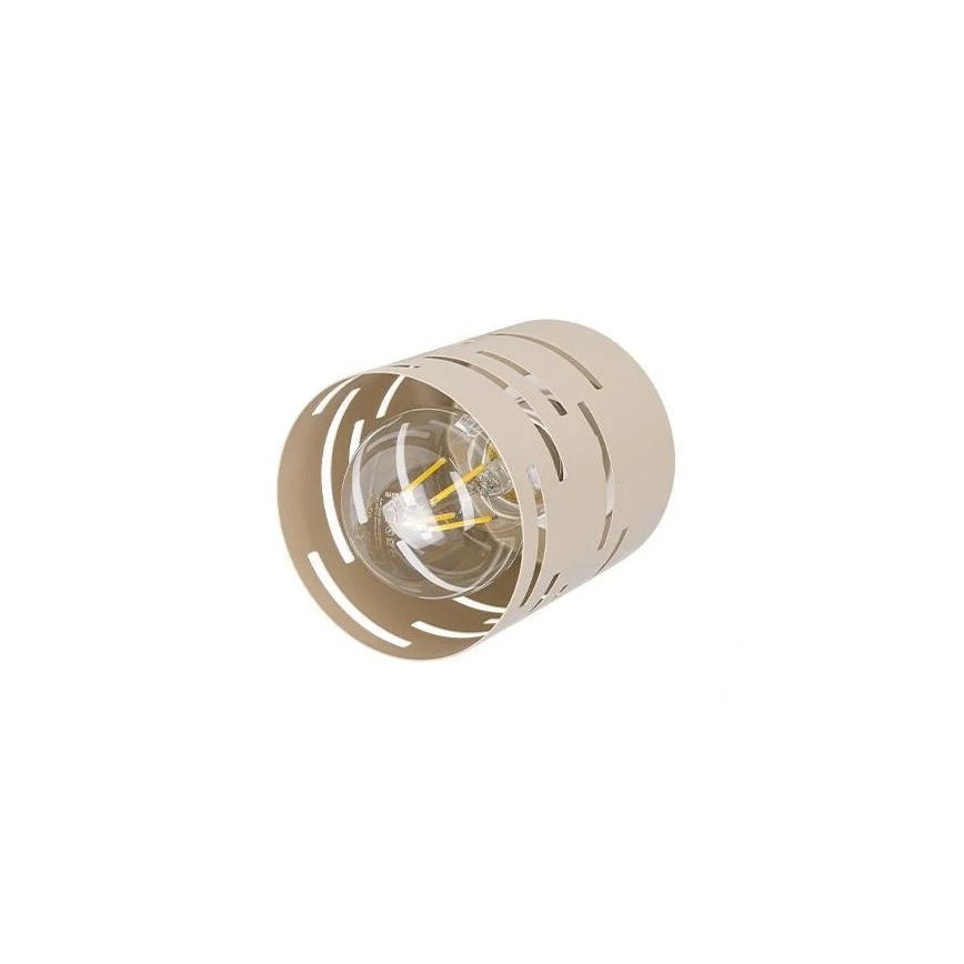 Hanglamp aan snoer ELEN 1xE27/35W/230V beige/goud