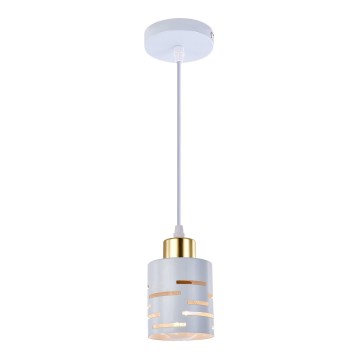 Hanglamp aan snoer ELEN 1xE27/35W/230V wit/goud