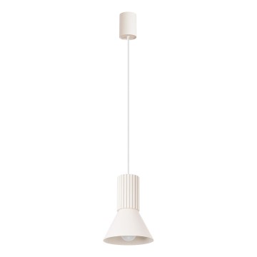 Hanglamp aan snoer ESTRIA 1xE14/10W/230V Ø 14 cm crème