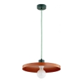 Hanglamp aan snoer ETERI 1xE27/15W/230V koper/groen