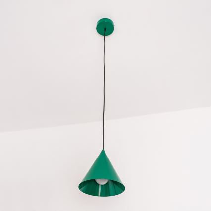Hanglamp aan snoer ETNA II 1xE27/15W/230V Ø 18,5 cm groen