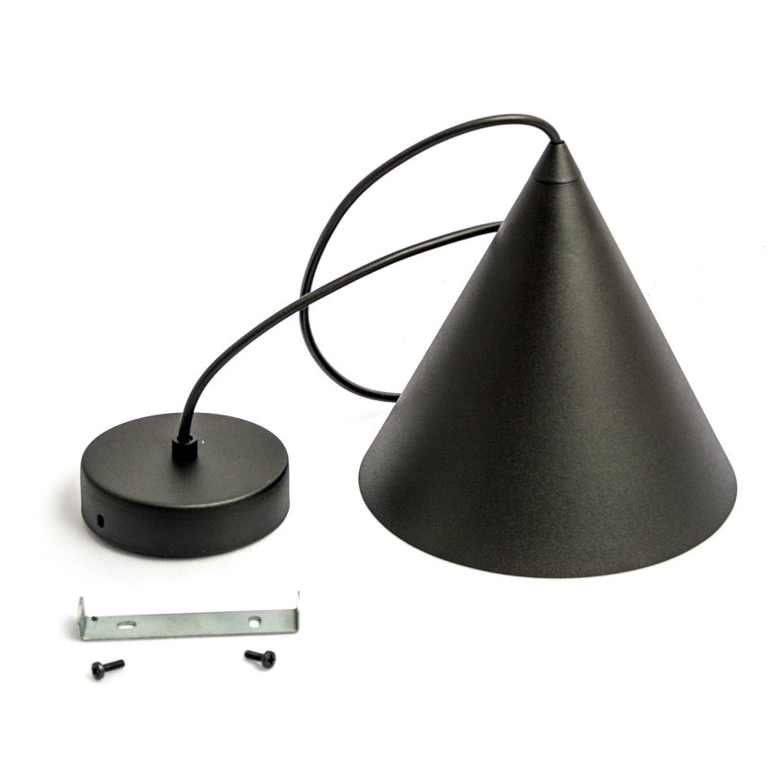Hanglamp aan snoer ETNA II 1xE27/15W/230V, Ø 18,5 cm, zwart