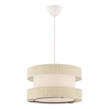 Hanglamp aan snoer HALO 1xE27/60W/230V crème