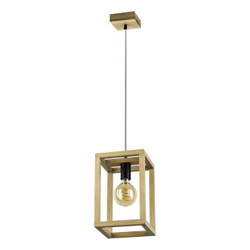 Hanglamp aan snoer KAGO 1xE27/60W/230V mat eiken