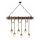 Hanglamp aan snoer KUTUK 6xE27/40W/230V dennenhout