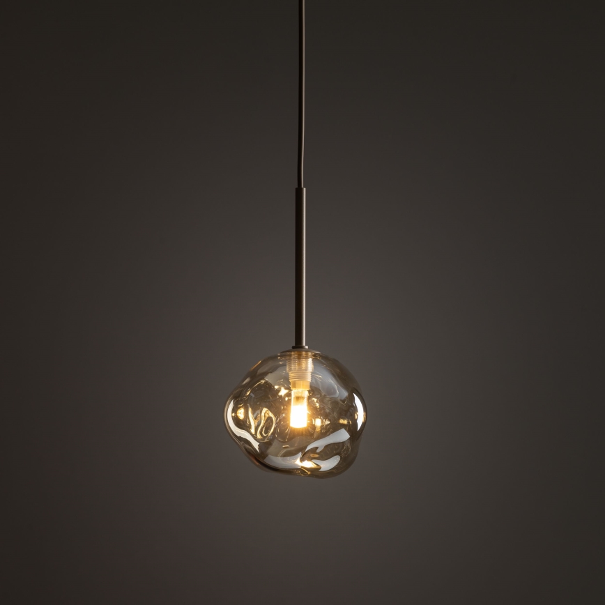 Hanglamp aan snoer LAVA 1xG9/8W/230V beige/rookbeige