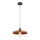 Hanglamp aan snoer LITO 1xE27/15W/230V koper/groen