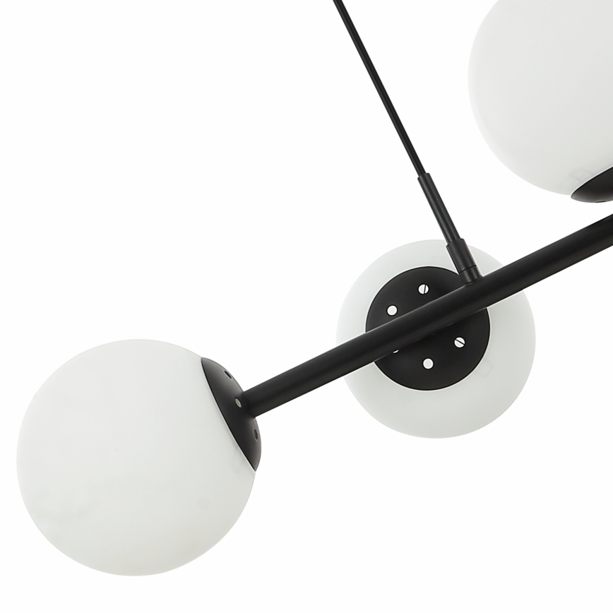 Hanglamp aan snoer MADDIE, 5x E14/5W/230V, zwart