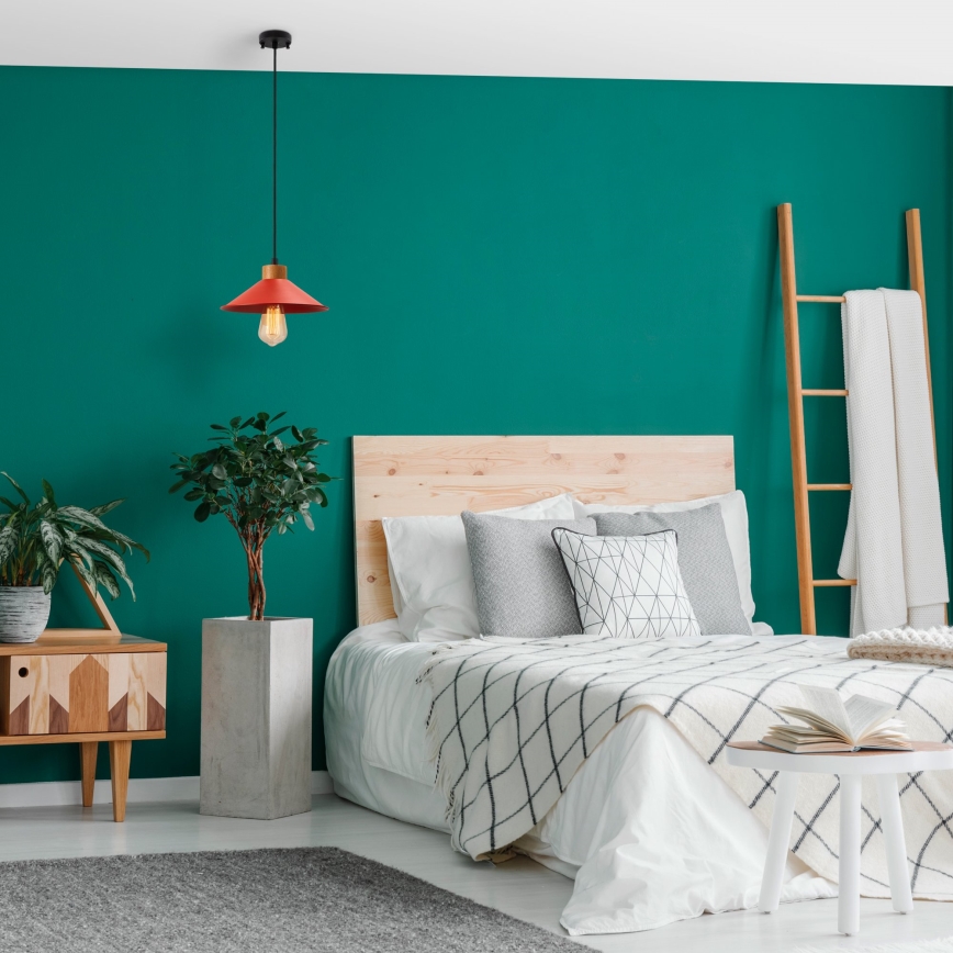 Hanglamp aan snoer MANAVGAT 1xE27/40W/230V rood/bruin