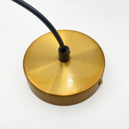 Hanglamp aan snoer MILOU 1xE27/15W/230V goud/rookbeige