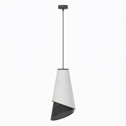 Hanglamp aan snoer MODA 1xE27/15W/230V grijs/zwart