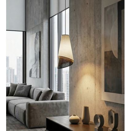 Hanglamp aan snoer MODA 1xE27/15W/230V grijs/zwart