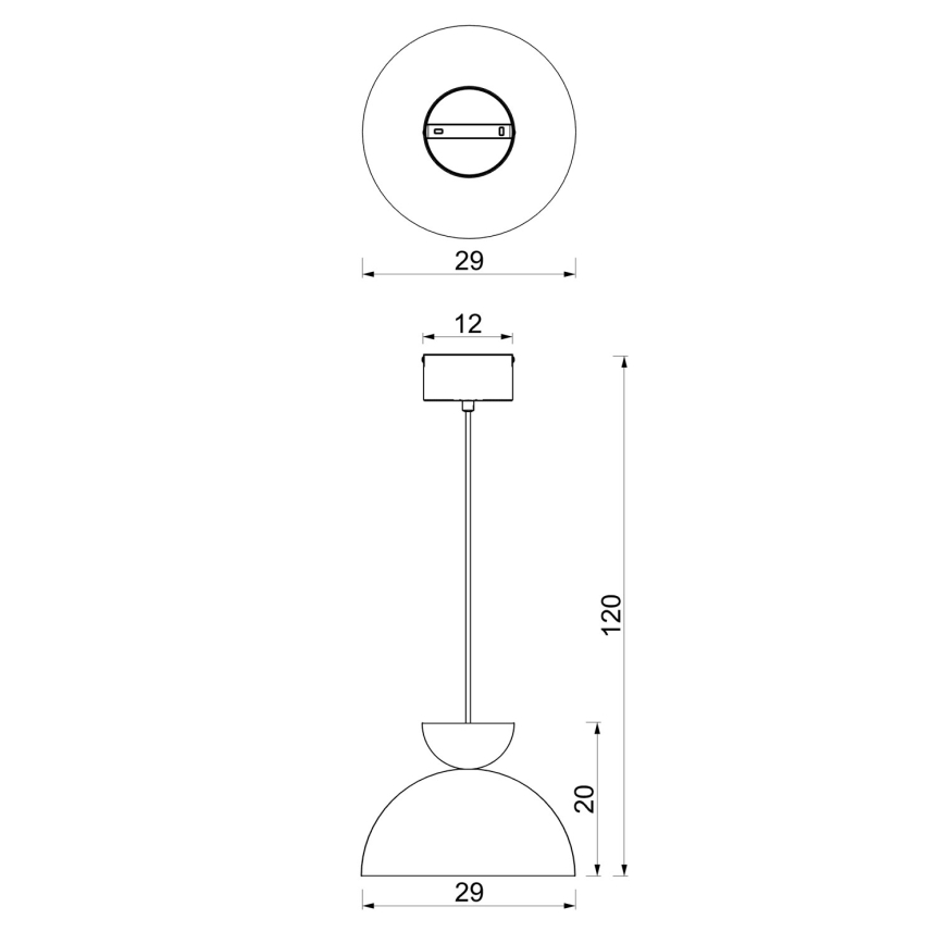 Hanglamp aan snoer NEVIS 1xE27/15W/230V Ø 29 cm bordeaux