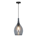 Hanglamp aan snoer NEXT 1xE27/40W/230V gerookt zwart
