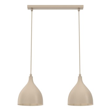 Hanglamp aan snoer NOAK CLASSIC 2xE27/15W/230V beige